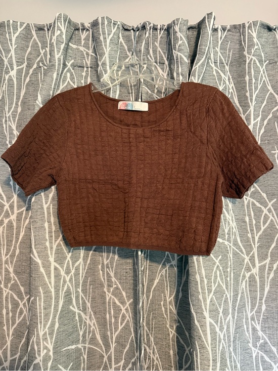 FP Beach Tops - FP Beach Crop Knit Top - Brown size Large